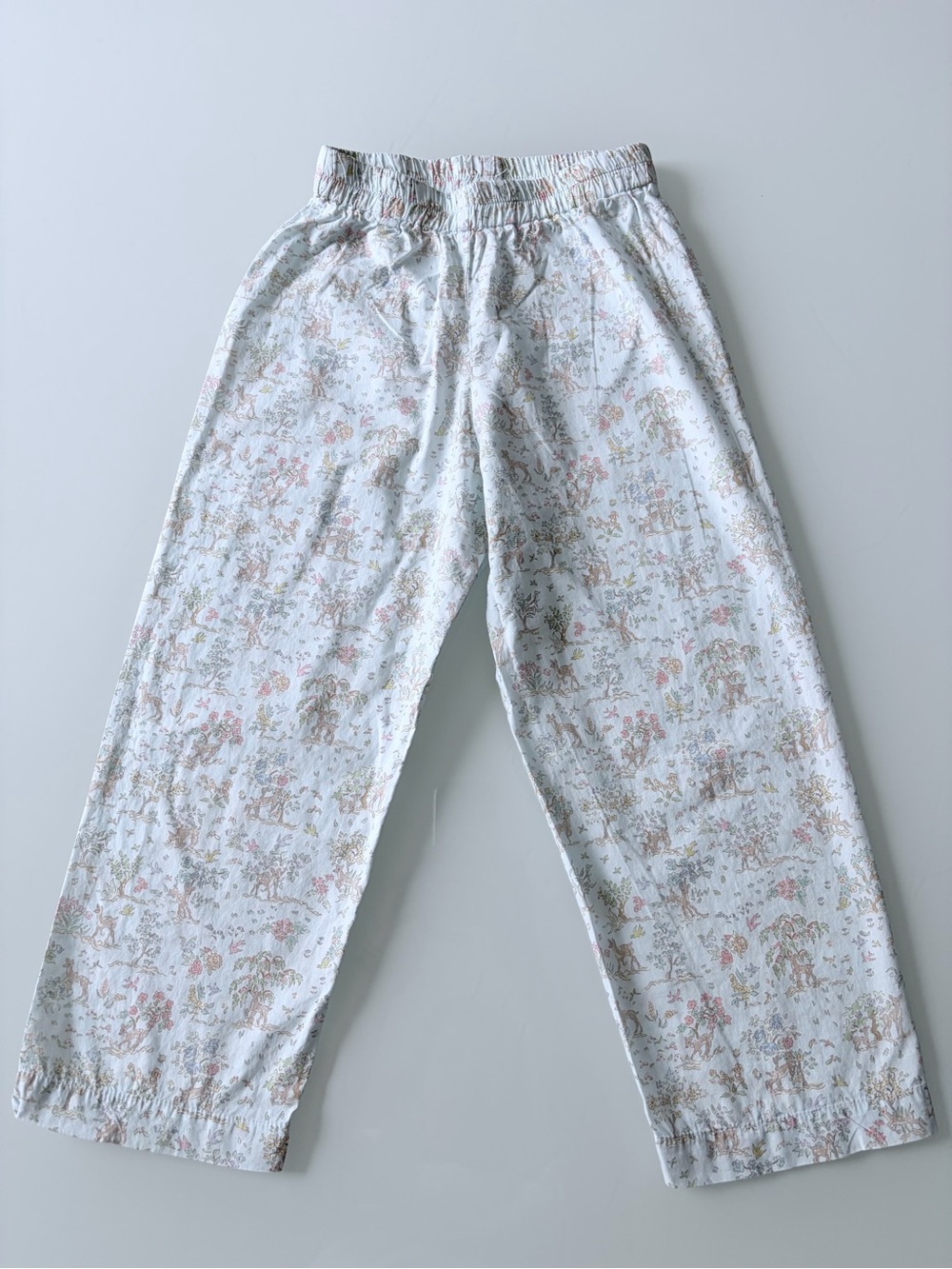 Trotters London Girls Floral Cream Pajama Set Sz 4/5 - Picture 7 of 12